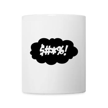 Ein Fluch in einer denkenden Wolke $#*%! * - Tasse - Weiß - Vorne