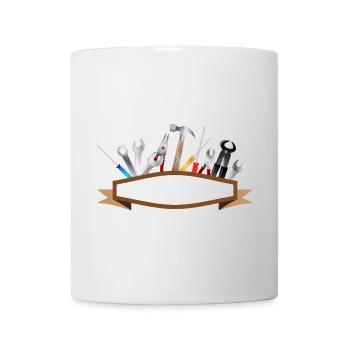 Banners and Tools,Hammer,Pliers,Screwdriver - Mug - white - Front