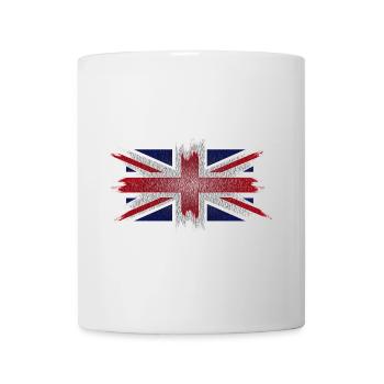 british flag art paint - Mug - white - Front