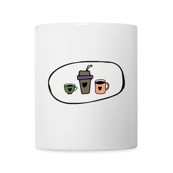 Profitez du café - Mug blanc - blanc - Devant