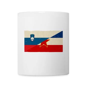 Slowenien und Jugoslawien Vintage Flagge - Tasse - Weiß - Vorne
