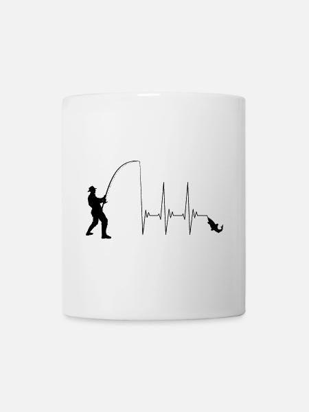 Angler, fishing, fisherman, fishing fish rod, ECG - Mug - white