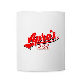 apres ski snowboard slope switzerland snow lift game - Mug - white - Front