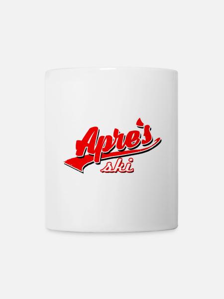 apres ski snowboard piste schweiz schnee lift game - Tasse - Weiß