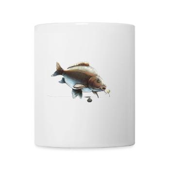 Spiegelkarpfen Ronnie Rig Angeldesign - Tasse - Weiß - Vorne