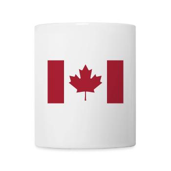 Étui de téléphone drapeau canadien - Mug blanc - blanc - Devant