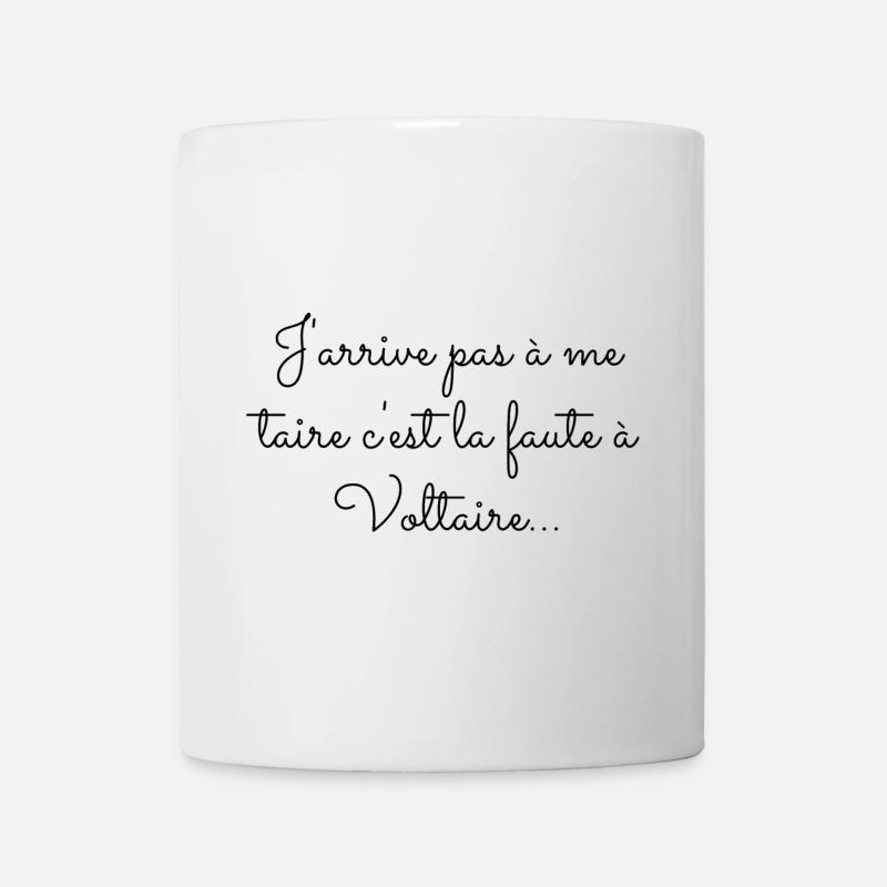 T Shirt La faute à Voltaire - Mug blanc - blanc