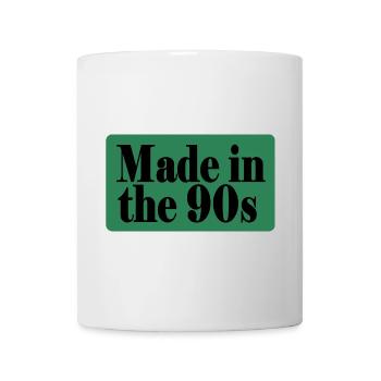 Hergestellt in den 90er Jahren - Tasse - Weiß - Vorne