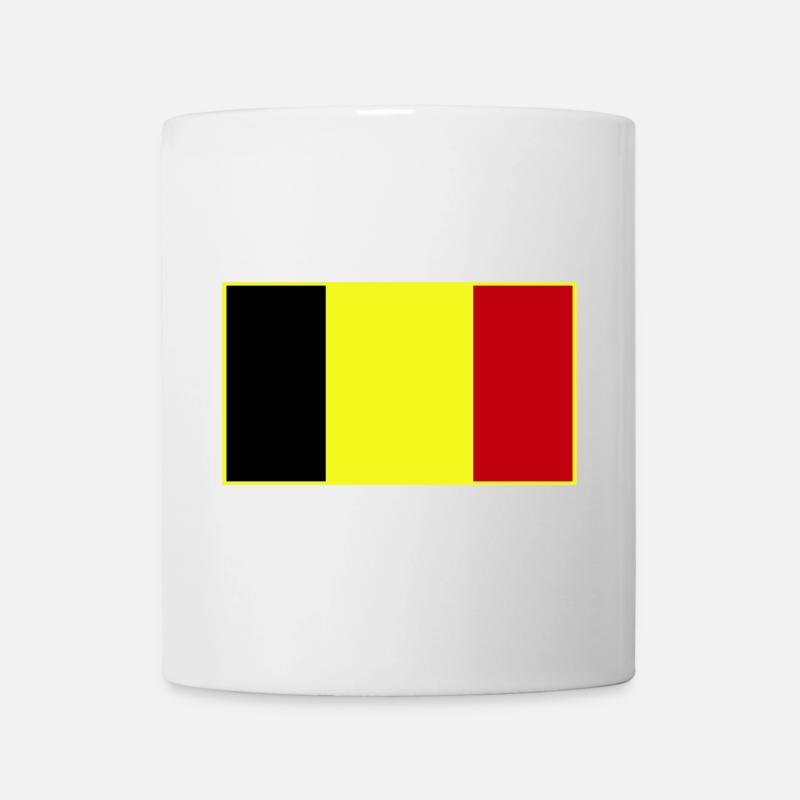 Anpassbare dreifarbige Flagge - Tasse - Weiß