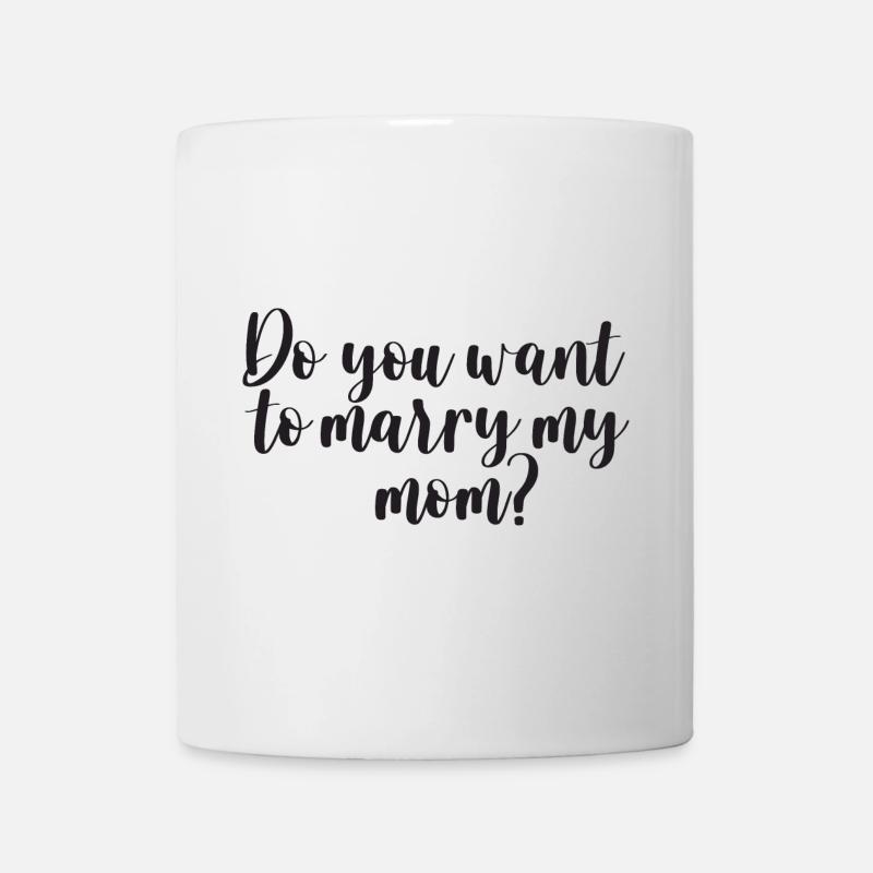 Maman Demande en mariage Demande en mariage Enfants Fiançailles - Mug blanc - blanc