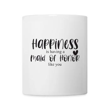 Demoiselle d’honneur Mariage Bonheur Cadeau Merci - Mug blanc - blanc - Devant