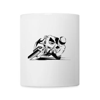 motorrad racing moto biker gp symbol Fahrer Biker - Tasse - Weiß - Vorne