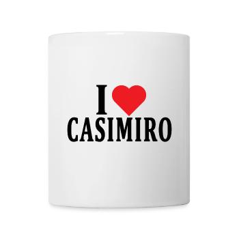 T-shirt J’adore Casimiro t-shirt idée cadeau - Mug blanc - blanc - Devant