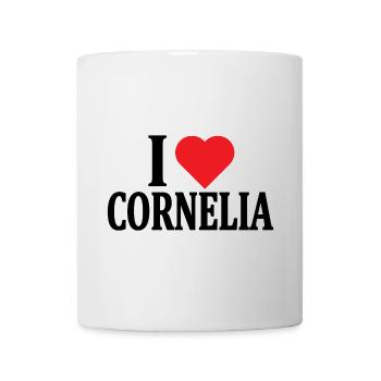 T-shirt I love Cornelia t-shirt gift idea - Mug - white - Front