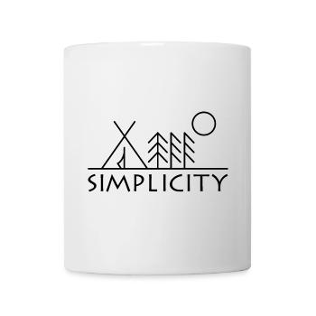 simplicity forest nature minimalism symbol logo - Mug - white - Front