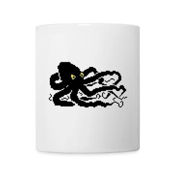 8bit pixel octopus - Tasse - Weiß - Vorne