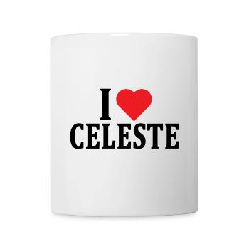 T-shirt I love Celeste t-shirt gift idea - Mug - white - Front