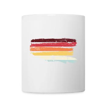 Regenbogenfahrt bei Sonnenuntergang - Tasse - Weiß - Vorne