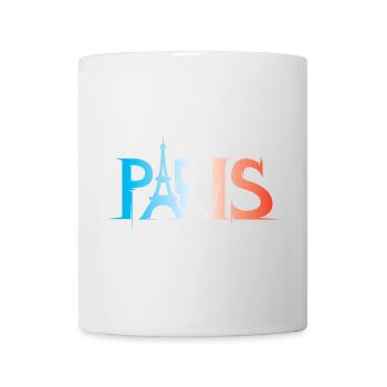 Paris Farben Symbol Eiffelturm Illustration Icon - Tasse - Weiß - Vorne