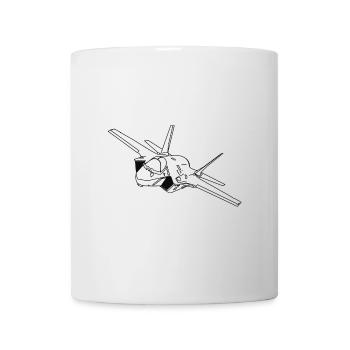 F-35 Lightning II | F 35 | F35 | Kampfflugzeug - Tasse - Weiß - Vorne