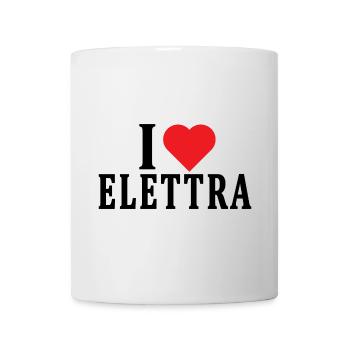 T-shirt J’adore Elettra t-shirt idée cadeau - Mug blanc - blanc - Devant