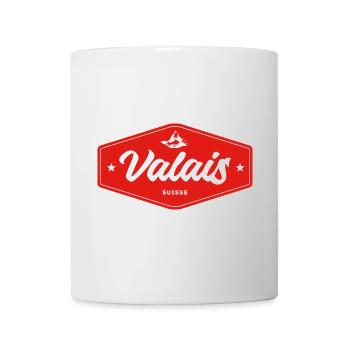 Valais Suisse Badge - Mug - white - Front