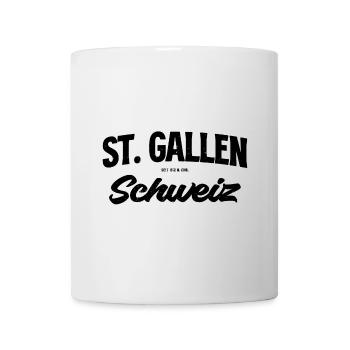 St Gallen Switzerland lettering - Mug - white - Front