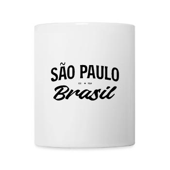 Sao Paulo Brasil Schriftzug - Tasse - Weiß - Vorne