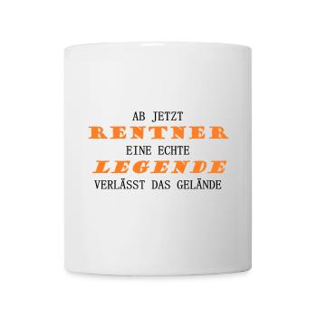 Rentner Legende - Tasse - Weiß - Vorne