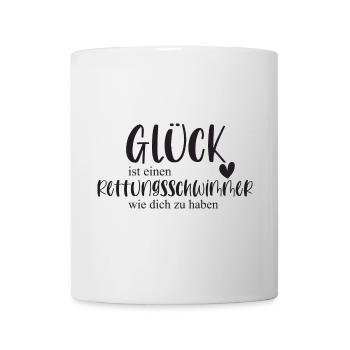 Rettungsschwimmer Schwimmen Wasser Geschenk - Tasse - Weiß - Vorne