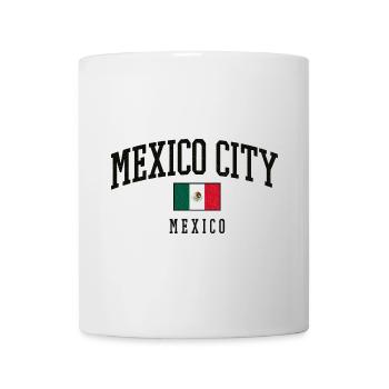 Mexico City Schriftzug mit Flagge - Tasse - Weiß - Vorne