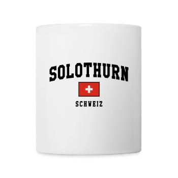 Solothurn Schweiz Flagge Design - Tasse - Weiß - Vorne