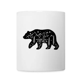 Black bear totem of nature - Mug - white - Front