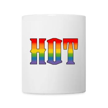 LGBT Rainbow Shirt Hot LGBT lgbtqi queer - Mug - white - Front