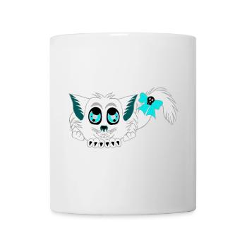 Geister-katze, Halloween Outfit, Mädchen - Tasse - Weiß - Vorne