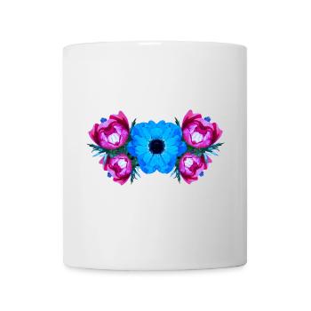 shirt blumenmuster, Anemonenmuster wasserfarbe - Tasse - Weiß - Vorne