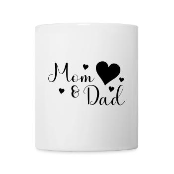 Mom and Dad - Tasse - Weiß - Vorne