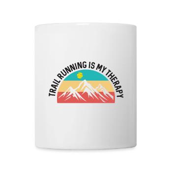 Trailrunning ist meine Therapie - Tasse - Weiß - Vorne