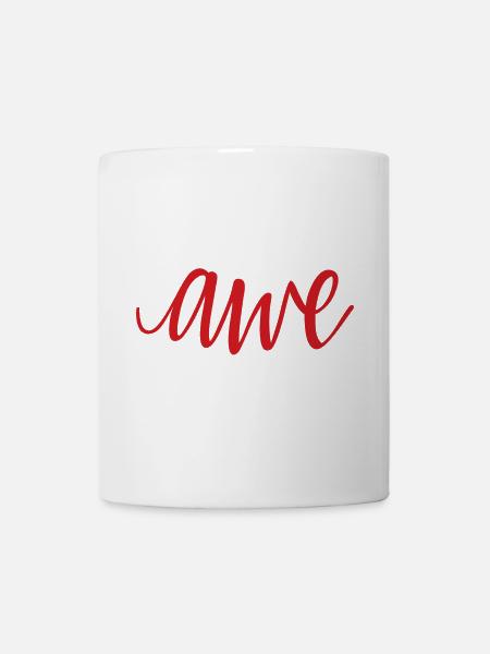 Ehrfurcht (dunkel) - Tasse - Weiß