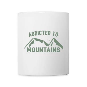 Accro à la montagne - Mug blanc - blanc - Devant