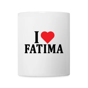 T-Shirt Ich liebe Fatima T-Shirt Geschenkidee - Tasse - Weiß - Vorne