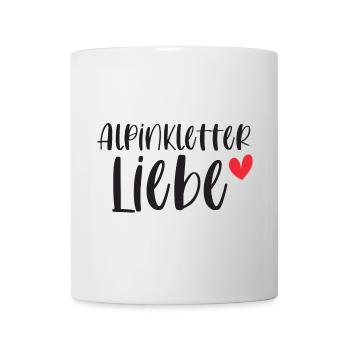 Klettern Alpinklettern Alpin Liebe Berge Geschenk - Tasse - Weiß - Vorne