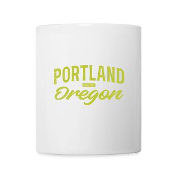 Portland Oregon Vintage Script - Mug - white - Front