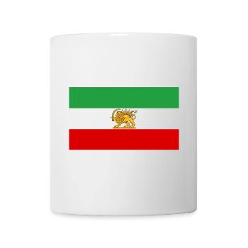 Lion and Sun Iran Flag - Mug - white - Front