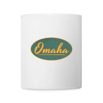 Emblème Omaha Vintage Script - Mug blanc - blanc - Devant