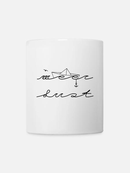 Mehr Lust auf Meer Design von MeerLust - Tasse - Weiß