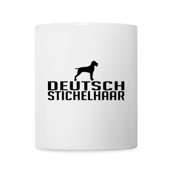 DEUTSCH STICHELHAAR Hunderasse Jagdhunde Wilsigns - Tasse - Weiß - Vorne