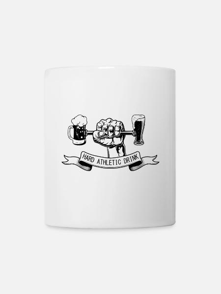 HARTES ATHLETISCHES GETRÄNK - Tasse - Weiß