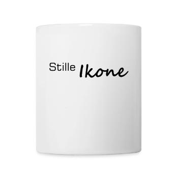 Silent Icon Handlettered Lettering - Mug - white - Front