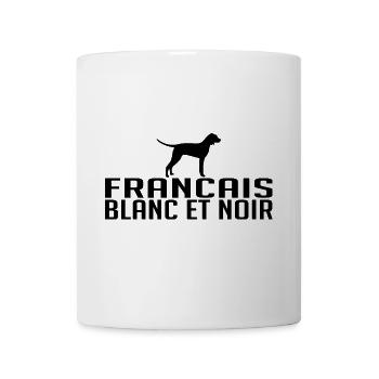 FRANCAIS BLANC ET NOIR Dog breed dog Wilsigns - Mug - white - Front
